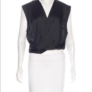 ROBERT RODRIGUEZ Satin Sleeveless Top